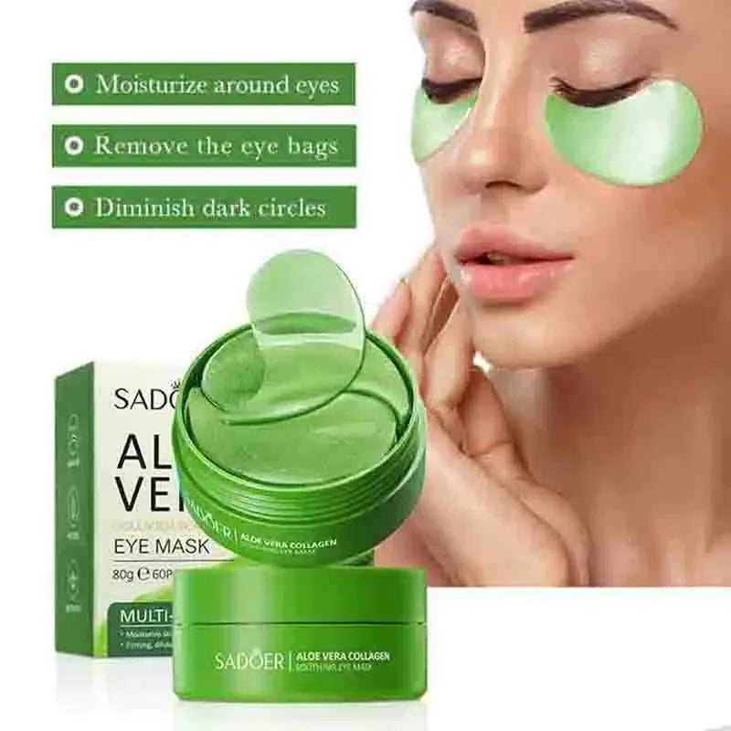 Aloe Vera Collagen Eye Masks – 60 Moisturizing Pairs