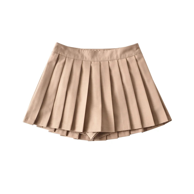 Summer Mini Skirts For Women Harajuku High Waist Skirts Womens Korean Fashion Sexy Skirts Vintage Pleated Skirt Tennis Pink Blue