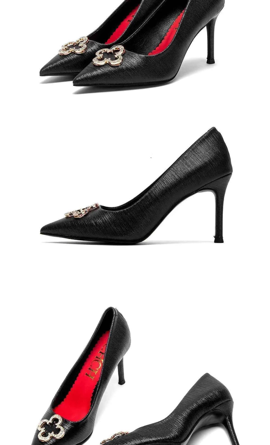 Fashion Classic Luxury Design Women's New High Heels Business Party Basic Metal Decorative High Heels