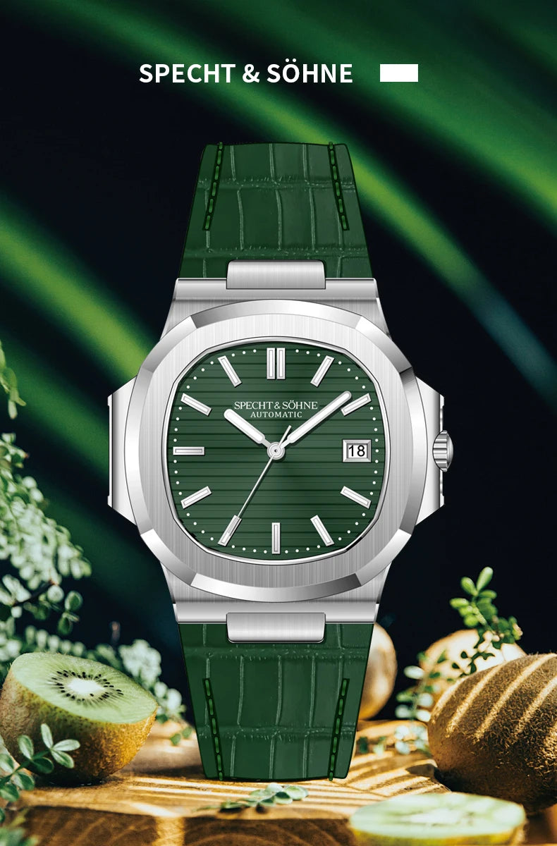 2025 New Specht Sohne Men's Automatic Mechanical Watches  Sapphire Crystal Stainless Steel 50m Waterproof 5711 Watch For Men