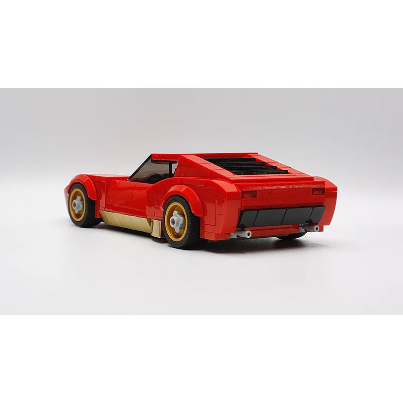331 Parts City Speed MOC Building Block Model V12 Red Supercar Toy For Boys Adults Children Christmas Holiday Gift