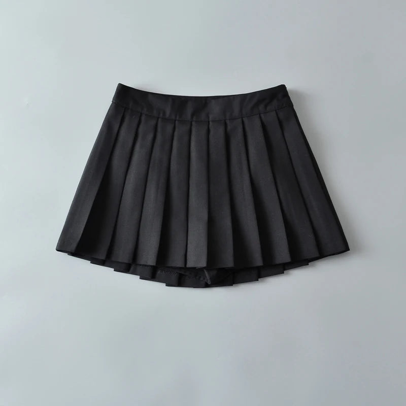 Summer Mini Skirts For Women Harajuku High Waist Skirts Womens Korean Fashion Sexy Skirts Vintage Pleated Skirt Tennis Pink Blue