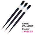 Japon OHTO GS01 Stylo bille encre noire à l'huile Tige métallique Recharge rétractable G2 0,7 mm Écriture fluide Fournitures de bureau et scolaires