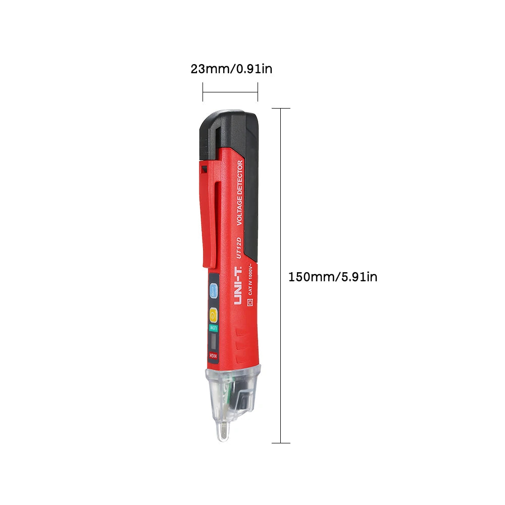 UNI-T AC Voltage Detector UT12D Non Contact Voltage Tester 12V-1000V Contactless Electric Tester Pen Power Sensor LED