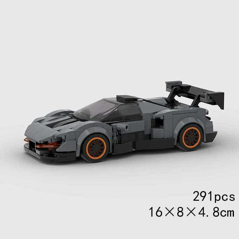 MOC Car Speed RX7 AE86 Chiron R8 Creative Racing Vehicle Model Building Block Super Race brick City Rally Sport Toy Technical
