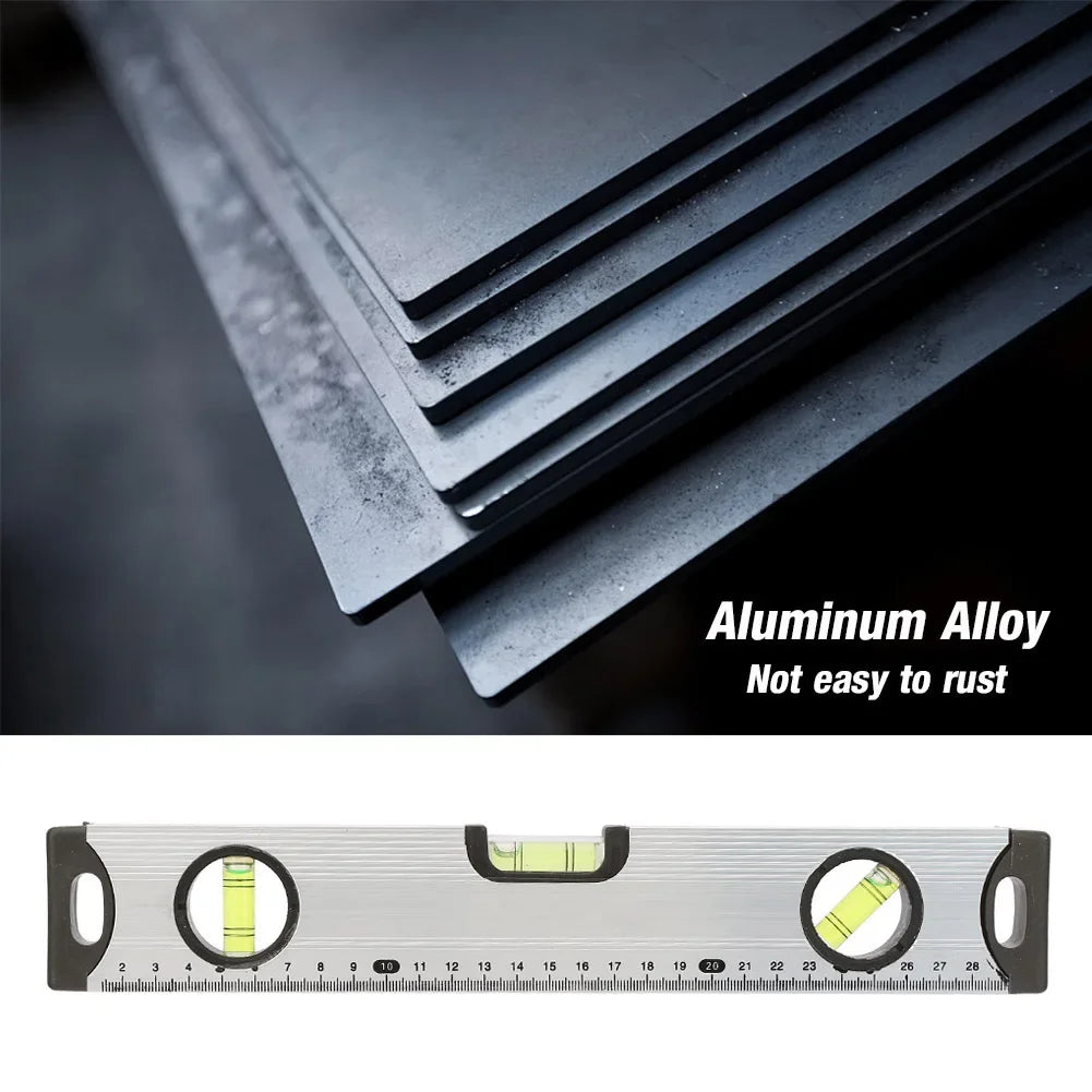 Bubble Level Ruler 30/60cm Aluminum Alloy Spirit Level Ruler Gauge Measure Tool Magnetic Bubble Level Ruler Spirit Level Meter