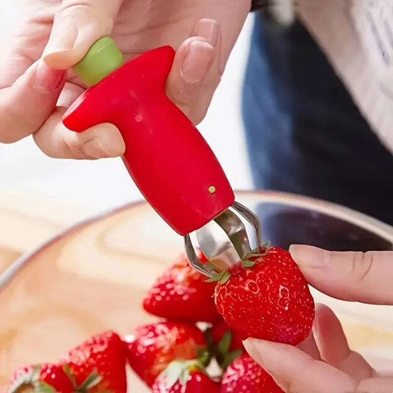 1pc Strawberry Hullers Fruit Remove Stalks Device Tomato Stalks Corers Strawberry Knife Stem Remover Fruit Slicer