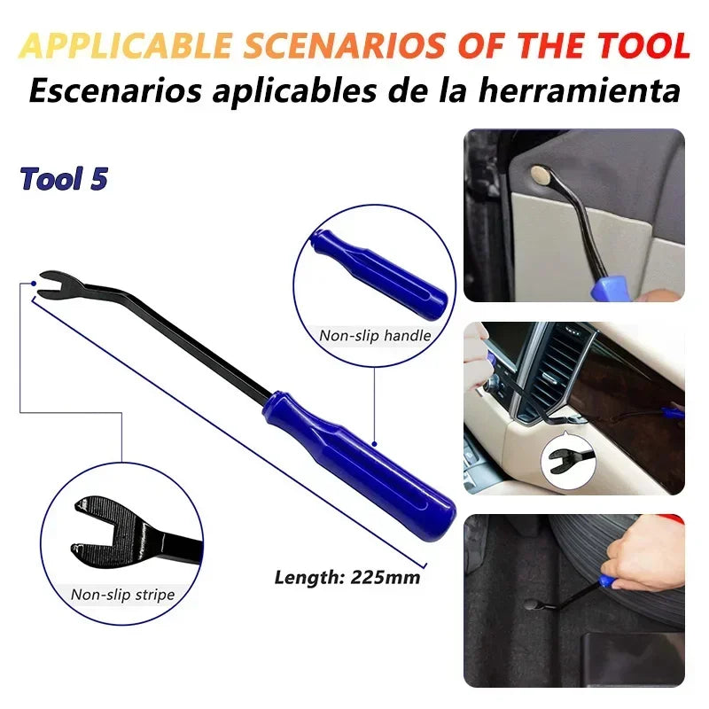 iLMH Auto Dismantle Tools Kit Plastic Kit Car Door Clip Panel Trim Radio Dash Audio Removal Installer Pry Kit Conversion Repair