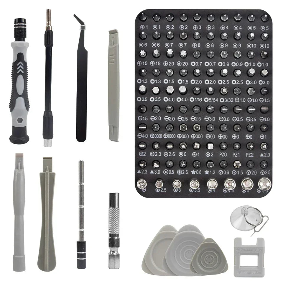 Precision electronic magnetic repair tool set, including repair boxes for computers, iphones and home computers