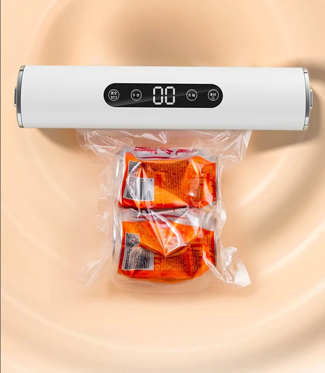 Electric Vacuum packaging machine Food Storage Seal Touch Button Dry/Wet Built-in Cutter Kitchen Food Sealing Vacuum Sealer