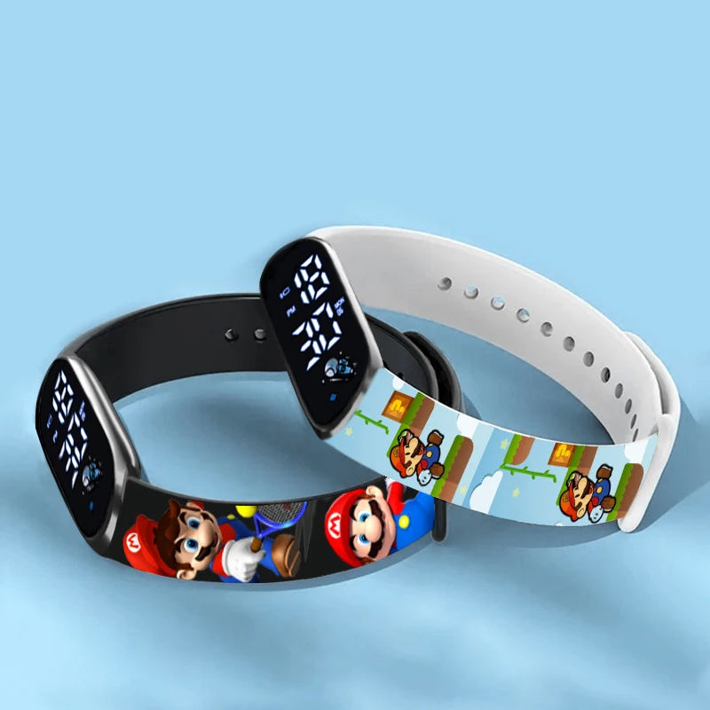Kids LED Watch Touch Control Digital Watch Silicone Strap Waterproof Sport Wristwatch for Boys Girls Children Birthday Gift