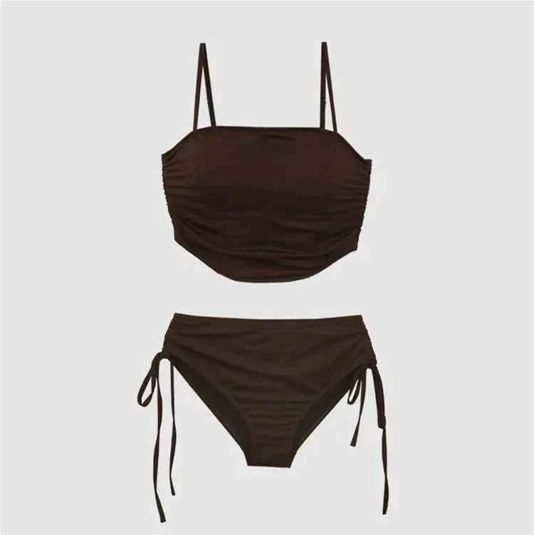 Sexy Bal Bikini Trendy Strap Design Multicolor Women's Swimsuit for Vaion Casual Wear Nylon Material One-Piece Suit
