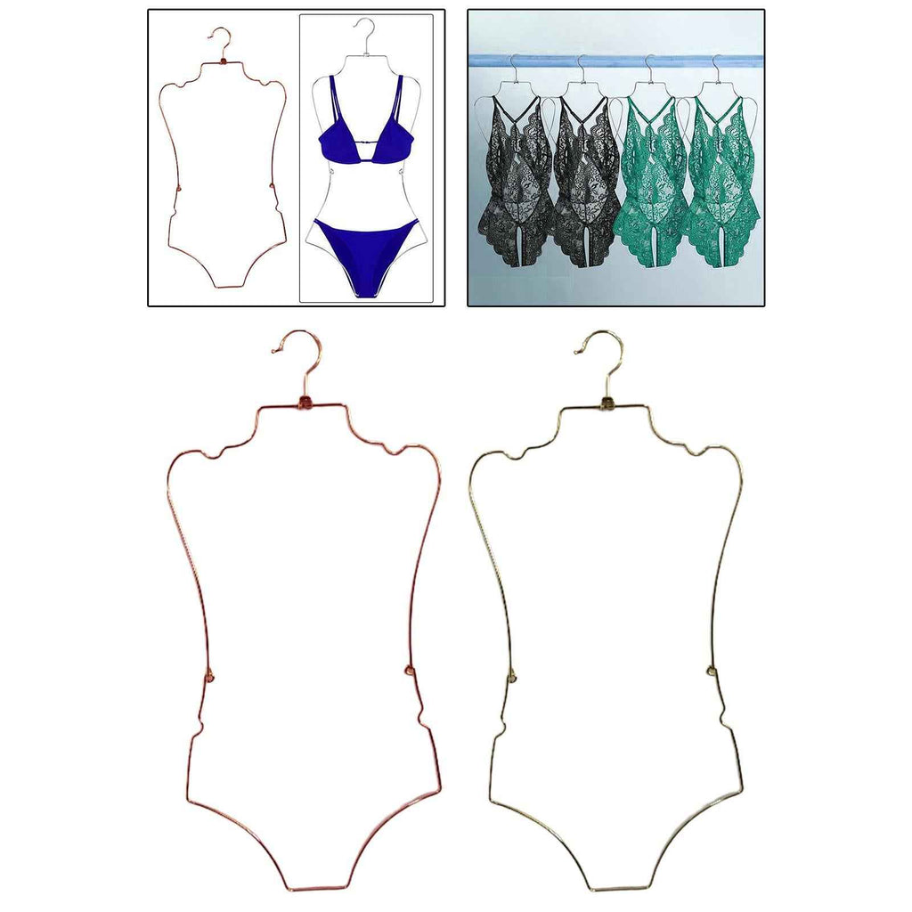 Body Shape Lingerie Hanger Foldable Durable Closet Organizer Swimsuit Hanger for Closet for Stores Boutiques Show Window Bedroom