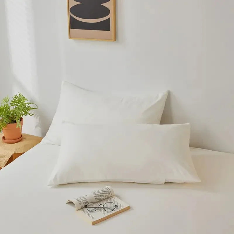 2pcs Brushed Pillowcase Soft Breathable Pillowcase Premium Quality Pillow Covers For Bedroom Sofa Home Decor