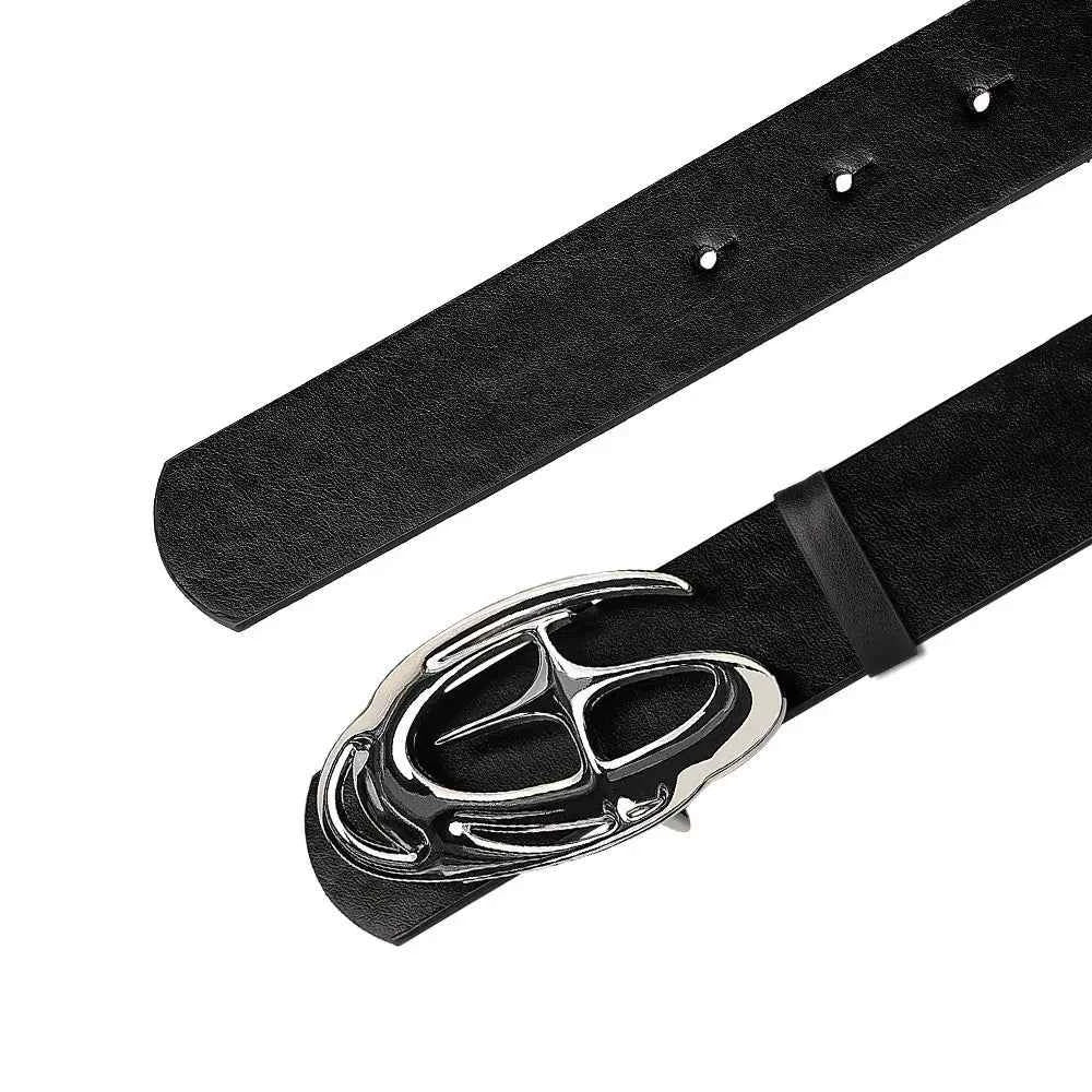 New Stylish Geometric Alloy Needle Buckle Fashion Punk Belt For Men Women - Trendy Accessory for Gift Giving，Neutral Waist Belt