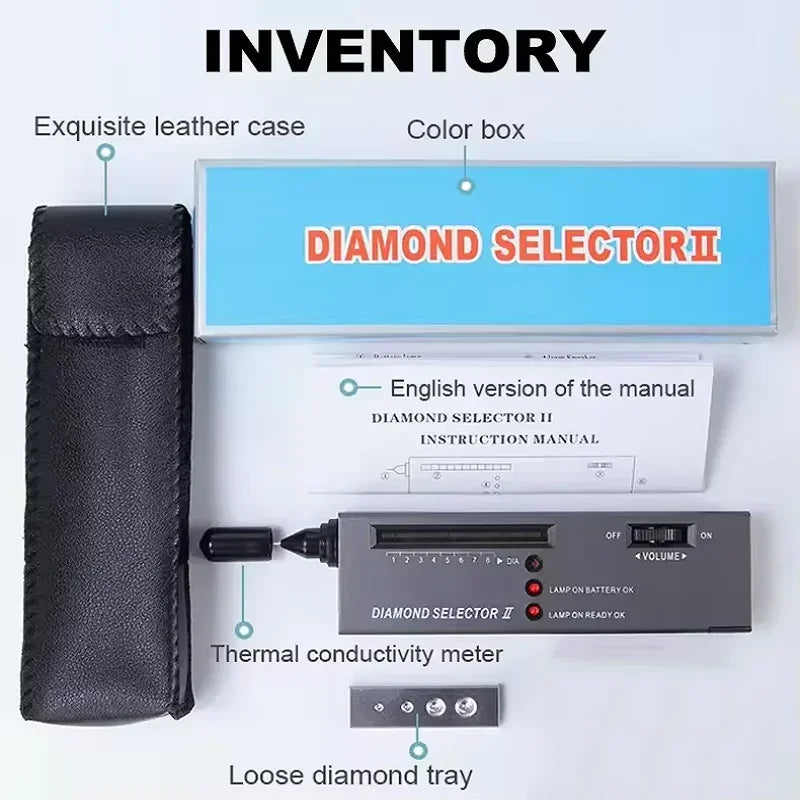 Portable Diamond Tester & Gemstone Selector – Moissanite/Ruby/Sapphire/Gold Purity Analyzer Jewelry Testing Pen Tool