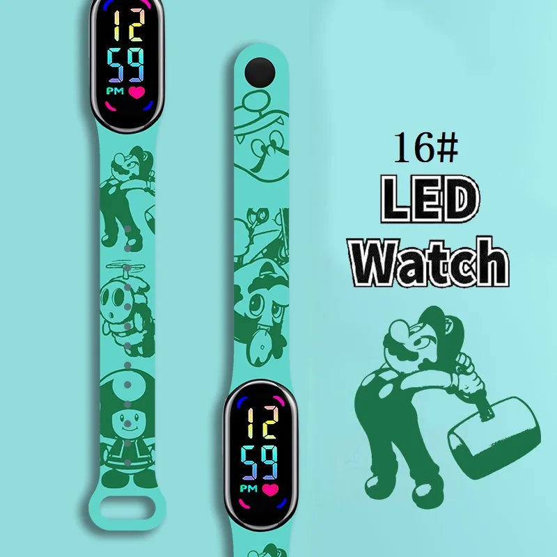 Kids LED Watch Touch Control Digital Watch Silicone Strap Waterproof Sport Wristwatch for Boys Girls Children Birthday Gift