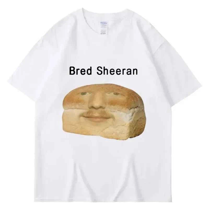 Funny Ed Sheeran Meme Print T Shirts Men Women Humor Creativity Short Sleeve Oversized Casual Spring Summer T-shirt Streetwear