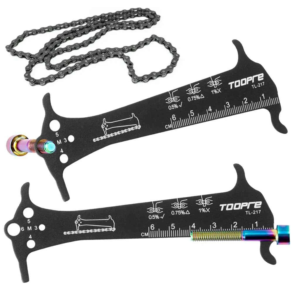 3 in 1 Bicycle Chain Checker Bike Chain Wear Indicator Tool Bicycle Chain Hook Bike Bolt Measurement Tool