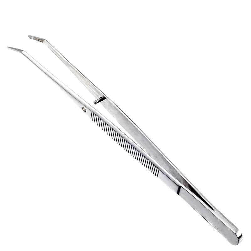 Ourriner Stainless Steel Nail Art Nippers Tweezers Rhinestones Crystal Sequins Glitter Picking Up Cotton Cleaner Tools Manicure