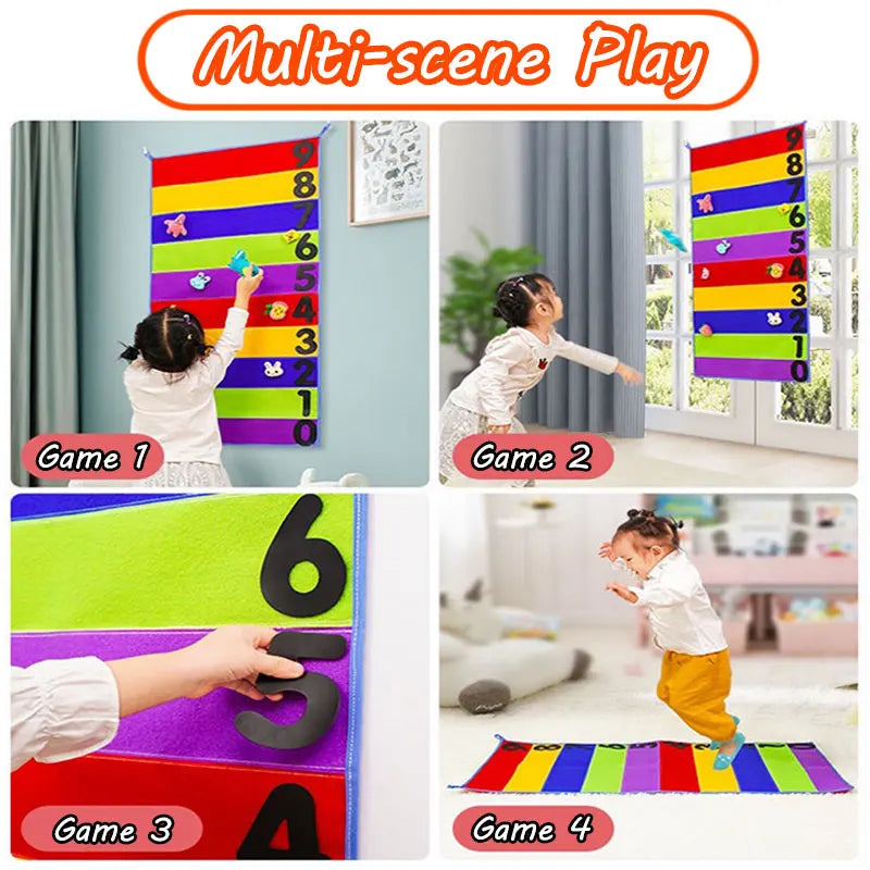 Kids Touch High Carpet Games Bounce Trainer Promote Growth Fun Sports Toy Height Ruler Indoor Outdoor Toys for Children