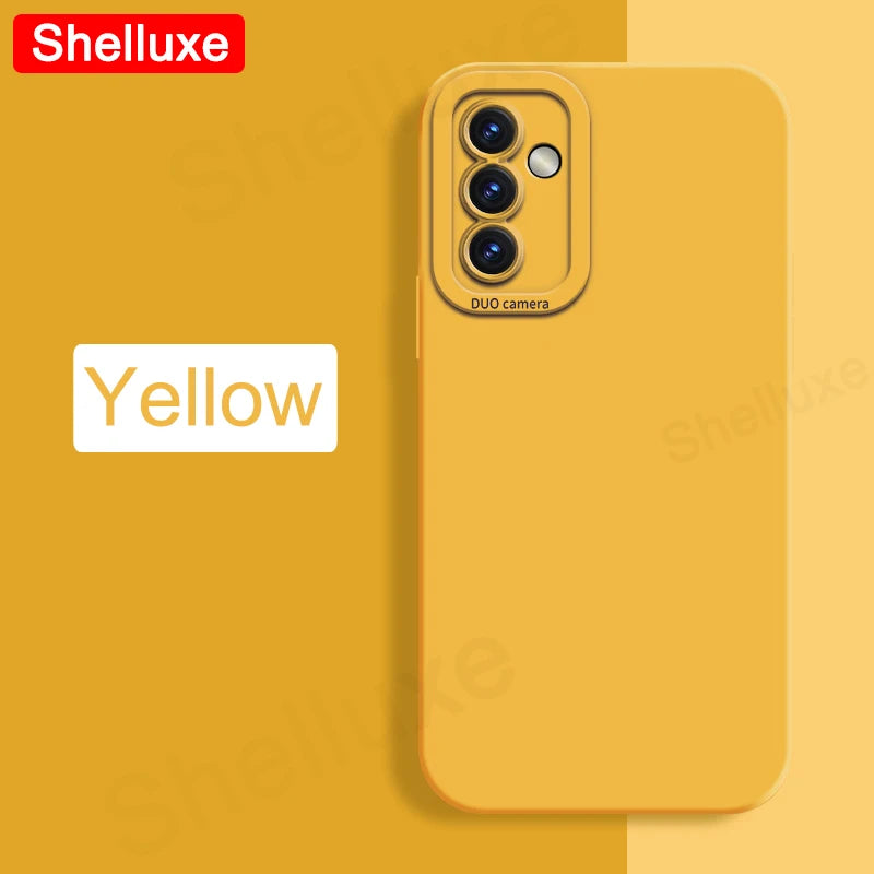 A54 A55 A56 Case Shelluxe Square Liquid Silicone Soft Cases For Samsung Galaxy A56 A55 A54 A52 s A52s A53 Silky Feel Phone Cover