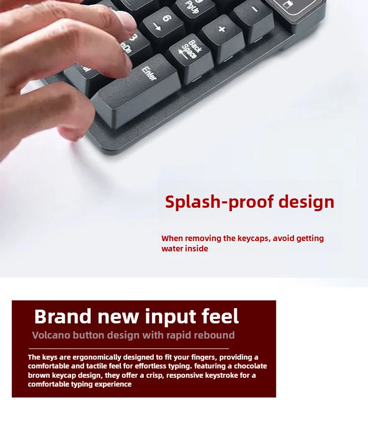 2.4GHz Wireless Wired Keyboard Bluetooth Mini USB Numeric Keypad 19 Keys Number Pad Numpad Receiver for Accounting Laptop PC