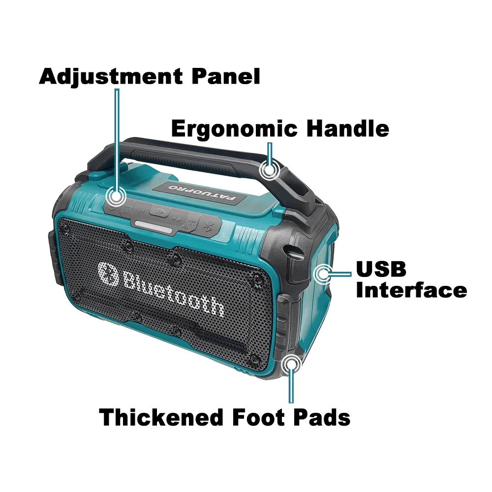 Makita Cordless Bluetooth Speaker Portable Surround Speakers Dual Channel Subwoofer Loudspeaker 18V Battery(No Battery)
