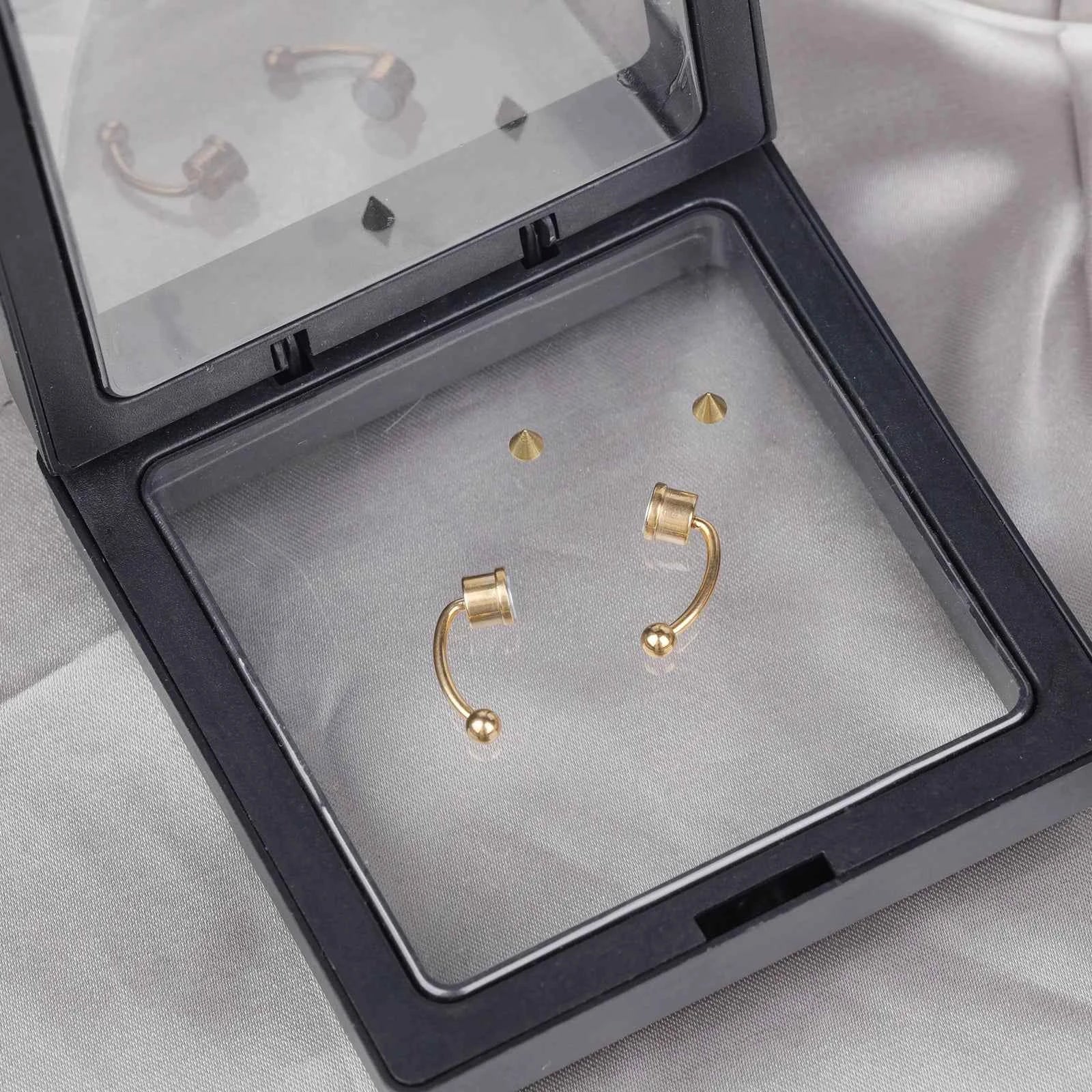Stainless Steel Magnetic Nose Ring - Fake Non-Piercing Horseshoe Hoop, Clip-on Septum Jewelry