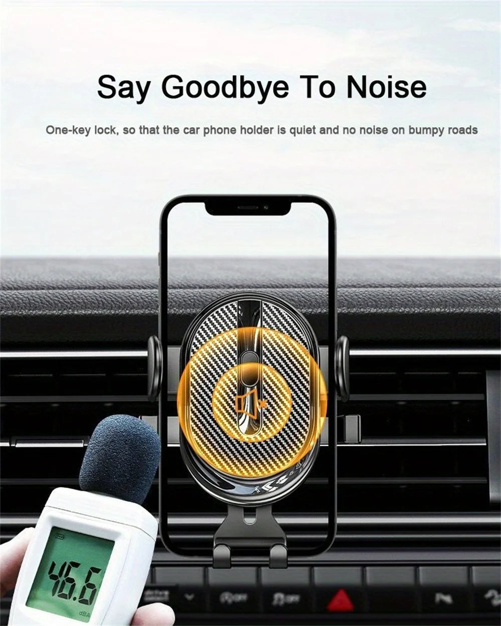 Universal Dashboard Car Phone Holder Multi-Functional 360 Rotating GPS Navigation Air Vent Mount Sucker Bracket Car Phone Mount