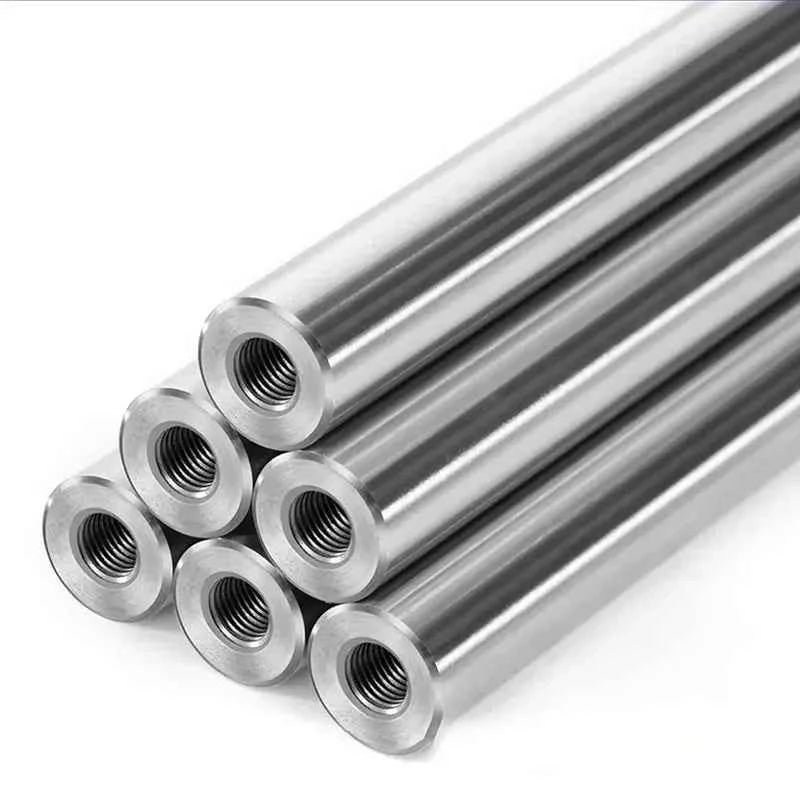 2PCS linear shaft Length100-1000mm OD8/10/12/16/20/25mm with two ends of M4/M5/M6/M8 thread hole depth of 8-16mm Chromed Harden