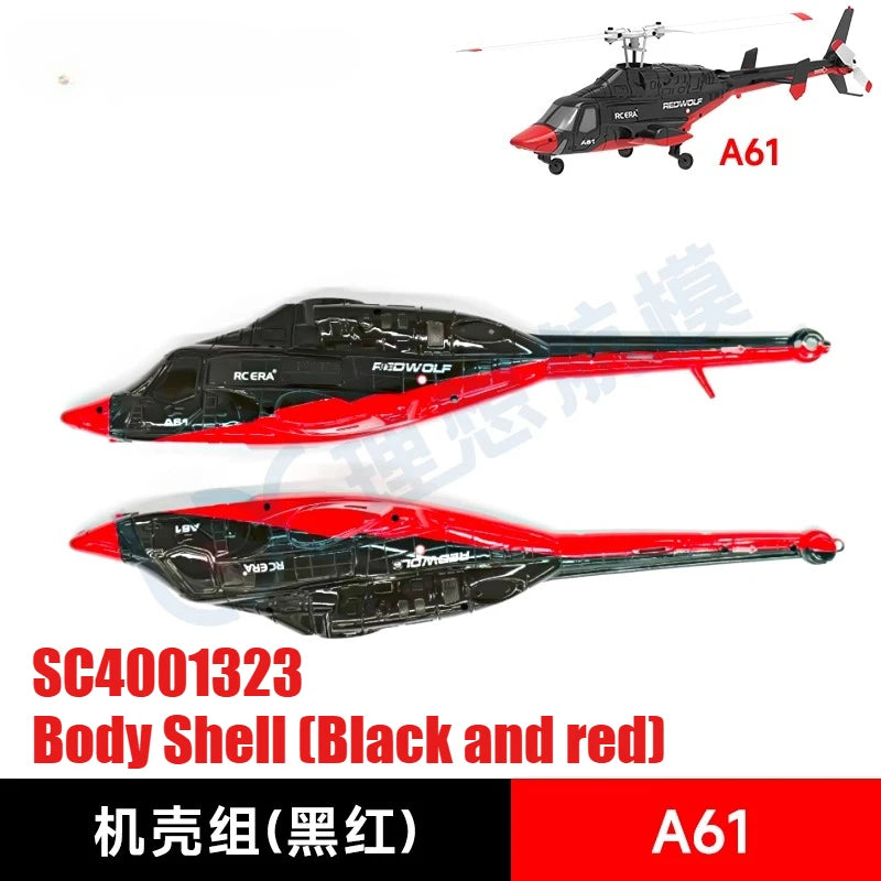 RC ERA A61 RC Helicopter Simulation Original Spare Parts Complete Set Chassis Main Frame Remote Control Blade Receiver Motor