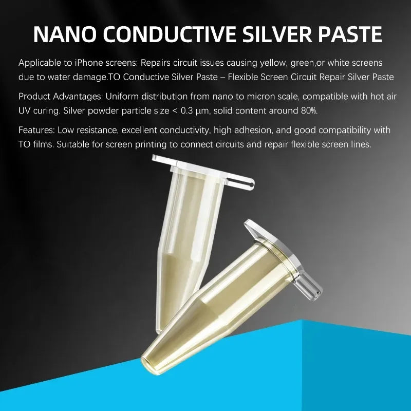 MAANT M100 Conductive Nano Silver Paste Set  for Phone Screen Jump Wire Repair High Conductivity Strong Adhesion
