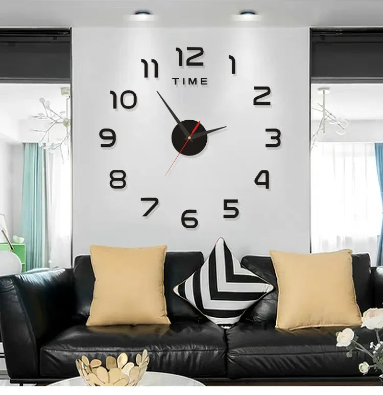 Clock Wall Art Home Decor Items Bedroom Decor Aesthetic Wall Clock in the Dark Noiseless Living Room Diy Clocks Wall Decoration
