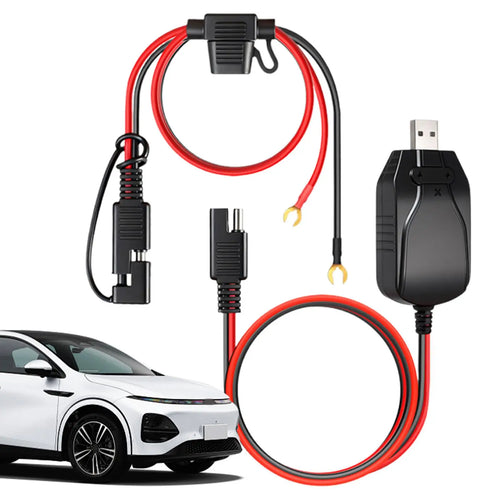 12V Motorcycle Battery USB Charger Maintainer For Vehicles