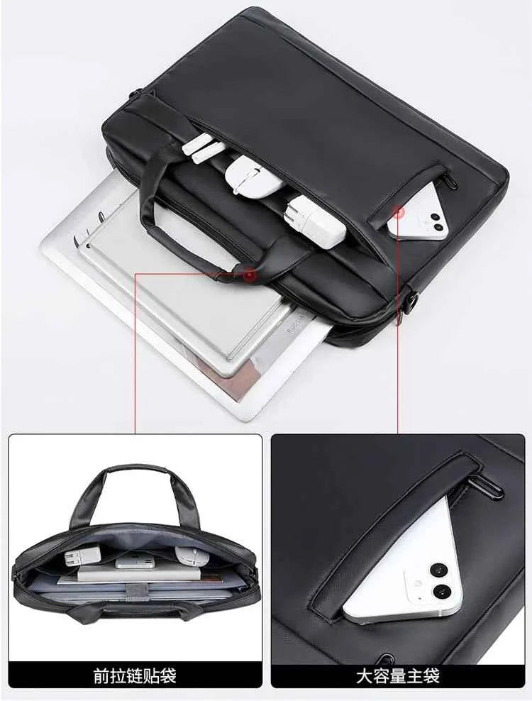 Men Briefcase Bag High Quality Business Famous Brand PU Leather Shoulder Messenger Bags Office Handbags 14 inch Laptop bag bolso