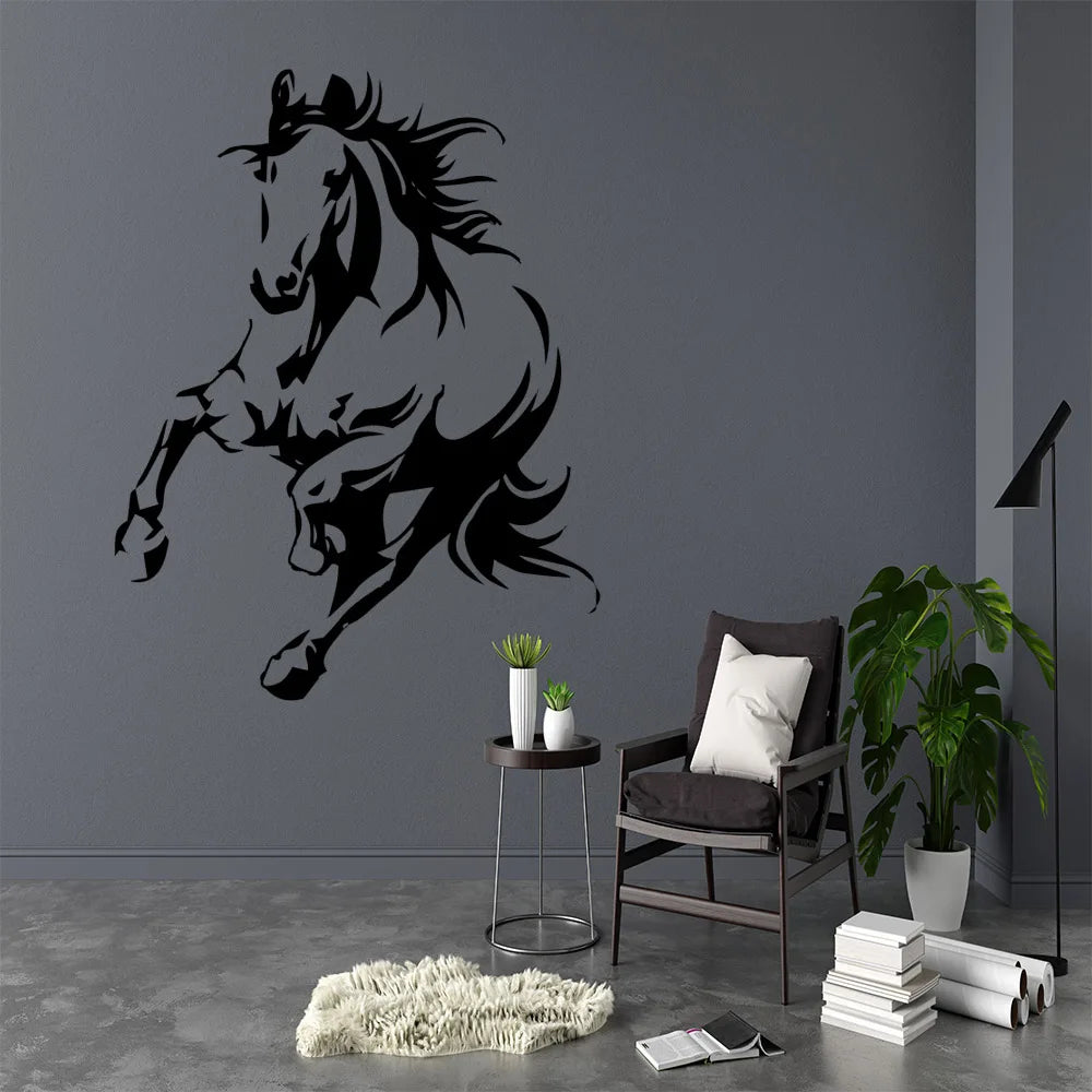 Horse Home Decoration Accessories For Bedroom Decoration Background Wall Art Decal Drop Shipping