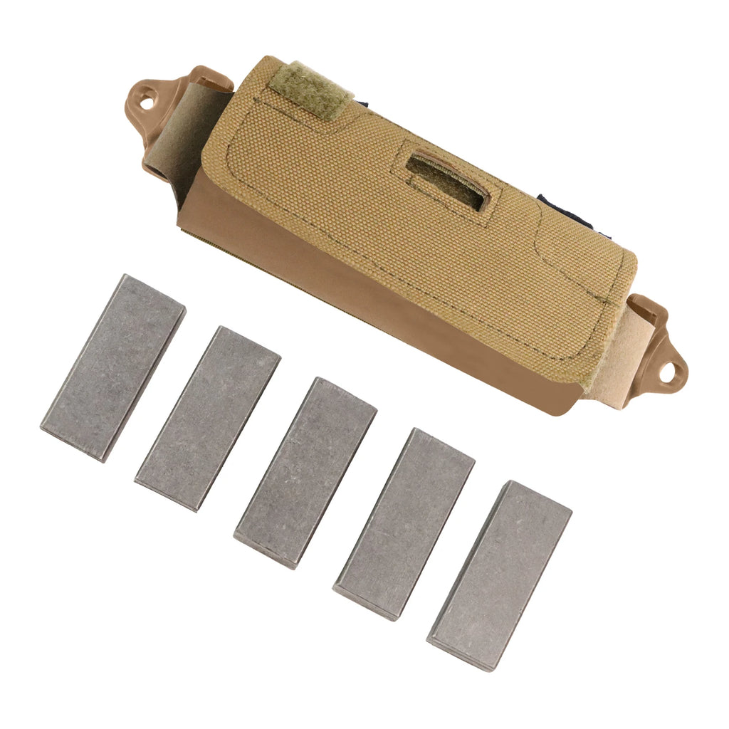 BOOIU Airsoft Tactical Helmet NVG Counterweight Pouch with 5 Counter Blocks for OPS Core Fast BJ PJ MH Helmet Accessory