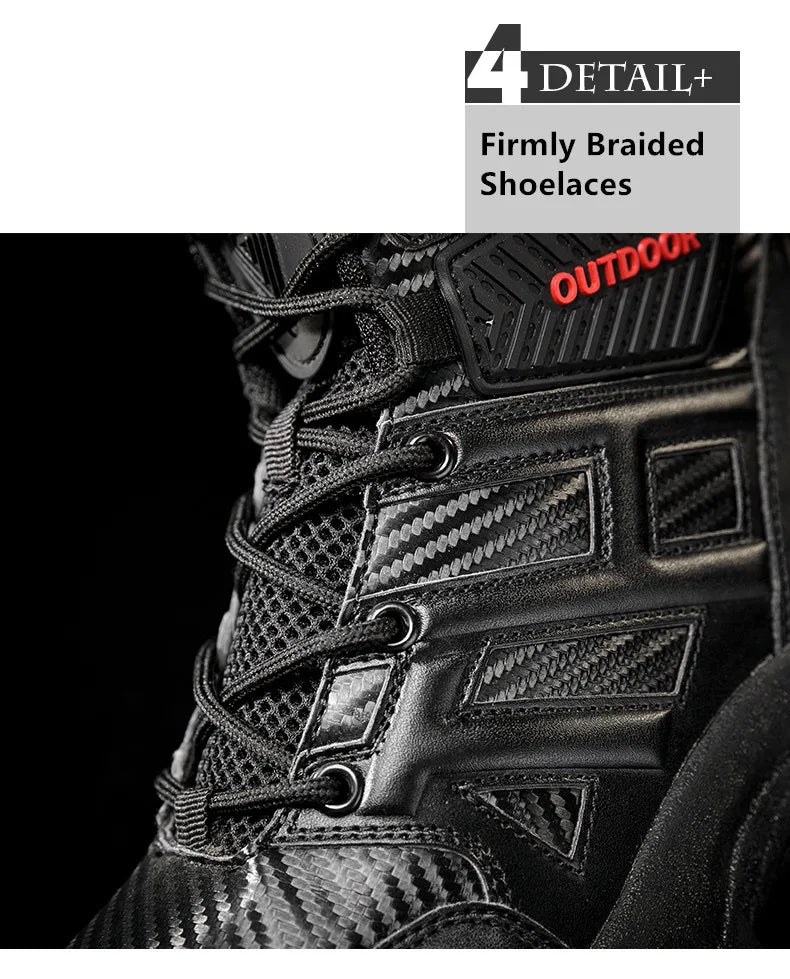 New Winter Men's Boots Outdoor Anti-Slip Men's Desert Boots Comfortable Autumn Men Work Ankle Boots High Top Motorcycle Boots