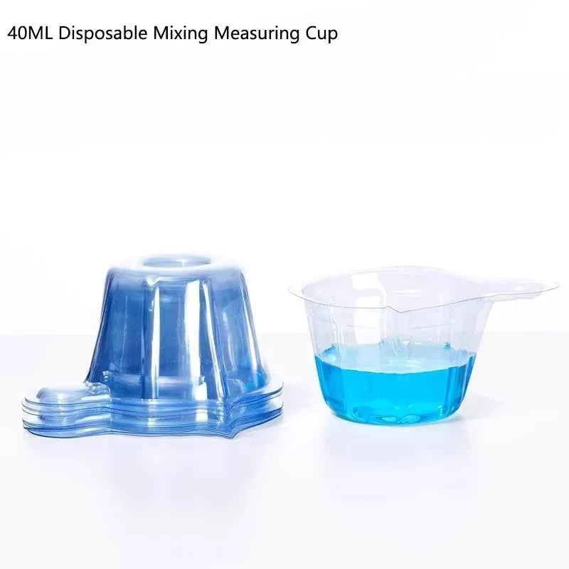 50/100/150Pcs 40ML Plastic Disposable Cup Dispenser Silicone Resin Mold Cup DIY Material Ratio Mixing Cup
