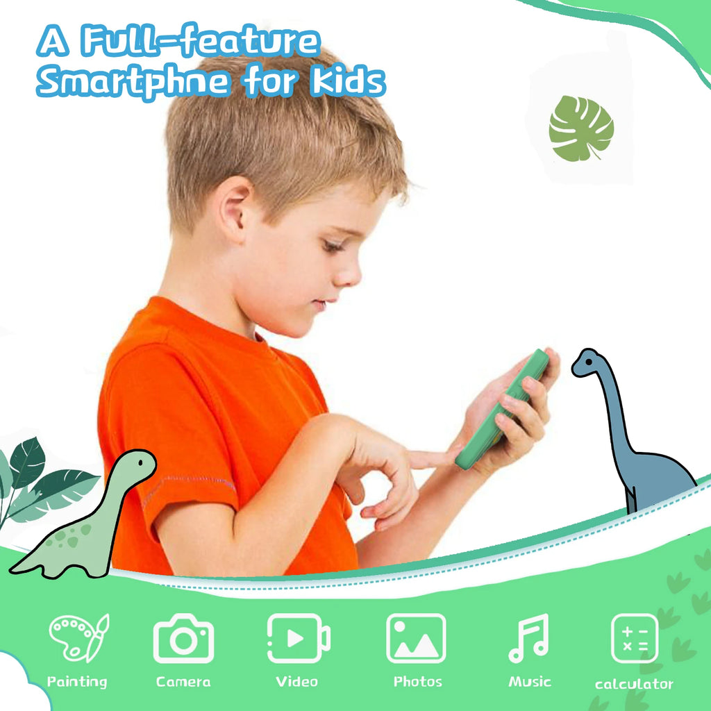 Kids' 3.97-inch Touch Screen Toddler Smart Phone Learning Toy, with Educational Games, High Capacity Children's Phone,Toy Phone