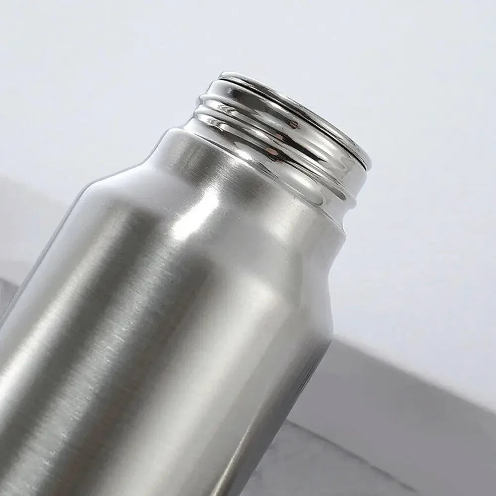 1000ML Stainless Steel Sport Bottle Single-Layer Red Water Cup Metal Flask Drinkware Camping Sports Gym