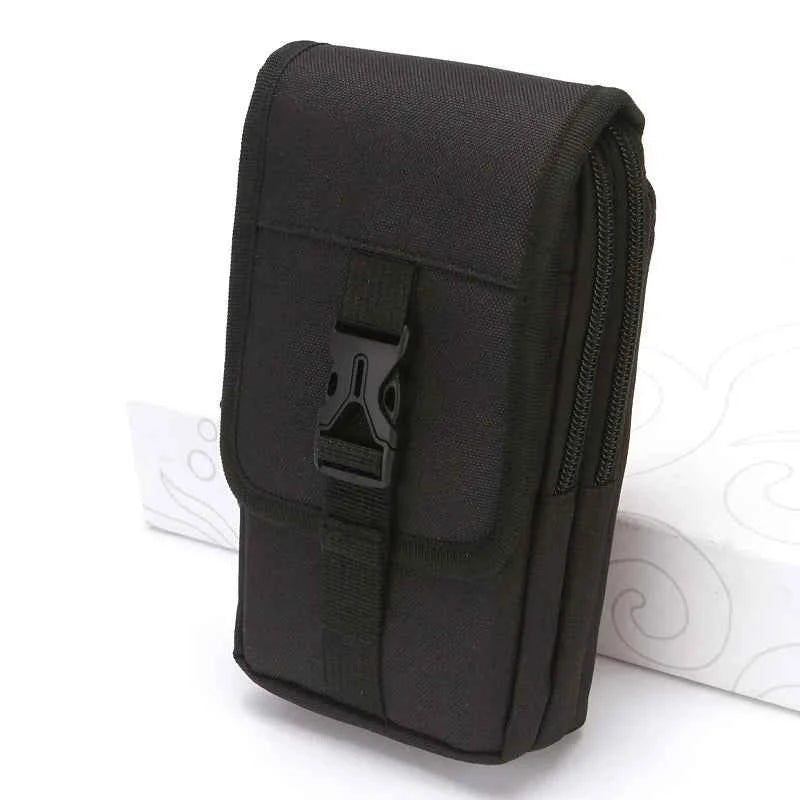 Men Wallet Double Layer Waist Bag Outdoor Sports Waterproof Military Phone Bag Belt Bags Camping Hunting Tactical Fanny Pack