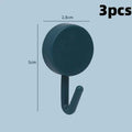 Self Adhesive Wall Hook Strong Without Drilling Coat Bag Bathroom Door Kitchen Towel Hanger Hooks Home Storage Accessories