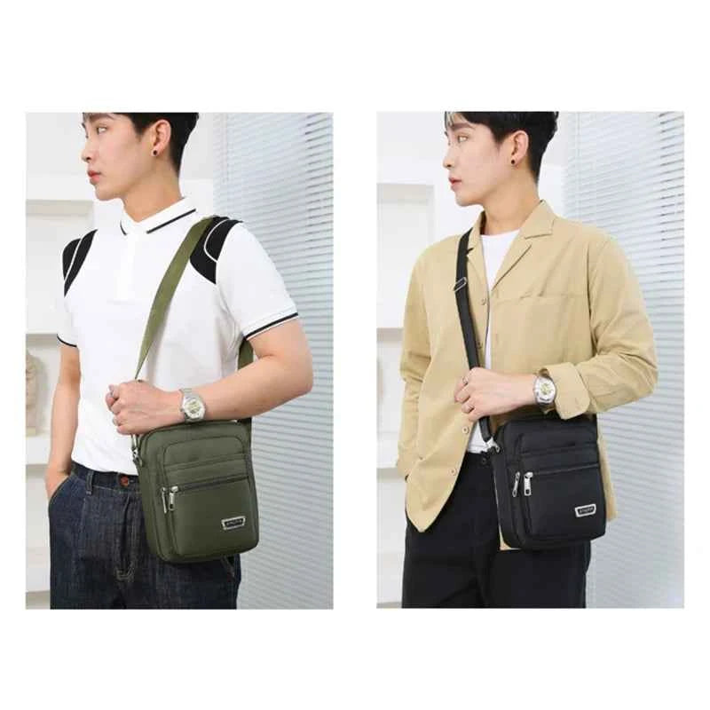 Brand New Men Crossbody Bags Male Nylon Shoulder Bags Boy Messenger Bags Man Handbags for Travel Casual Large Satchel Grey