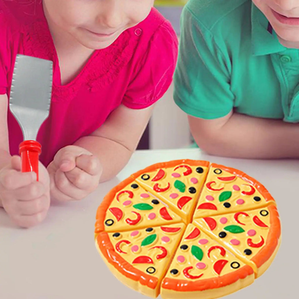 Kids Pizza Cutting Toy Simulation Plastic Pizza Dinette Child Toy Kitchen Pretend Play Food Cooking Kitchen Toys For Kids