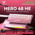 AULA HERO68 HE Magnetic Switch Wired Gaming Keyboard Rapid Trigger 8K Return Esports Gamer Keyboard RGB Wired Gaming Keyboard