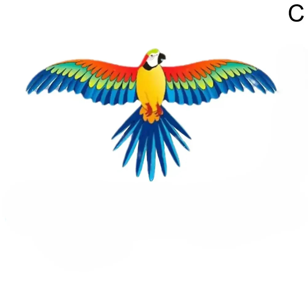 Children Kite Toy Cartoon Eagle Foldable Mini Plastic Toys Kite Hand Brake Fishing Rod  Butterflies For Kids Outdoor Toy For Fun