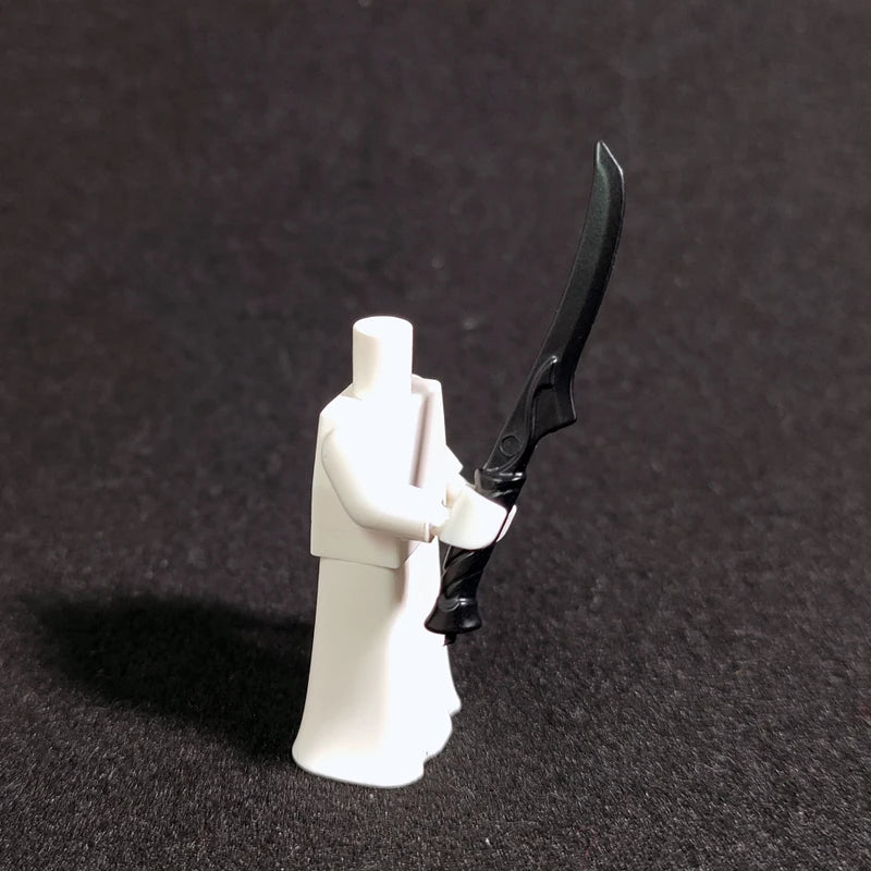 10PCS/SET Middle Ages Knights Elf  MOC  Shield Sword  Spear  For 4cm Mini Dolls  Building Blocks Brick Toys For Kid