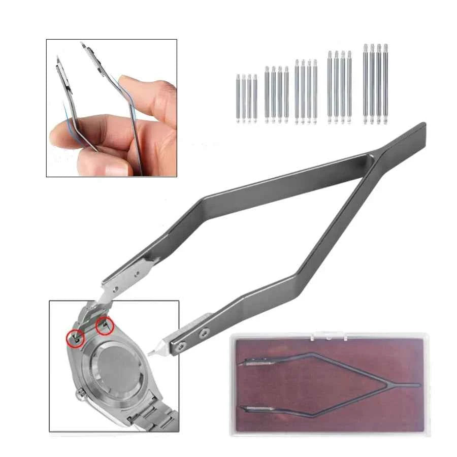 Watch Spring Bar Plier Tool Kit Spring Bar Tweezer Tool For Watch Wrist Bands Strap Removal Repair Fix Set